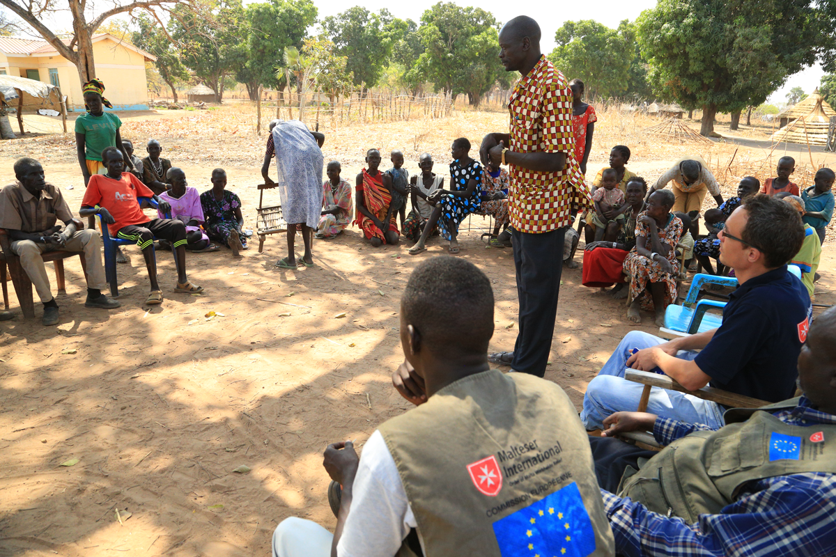 Hygieneschulung für Leprakranke im Südsudan
