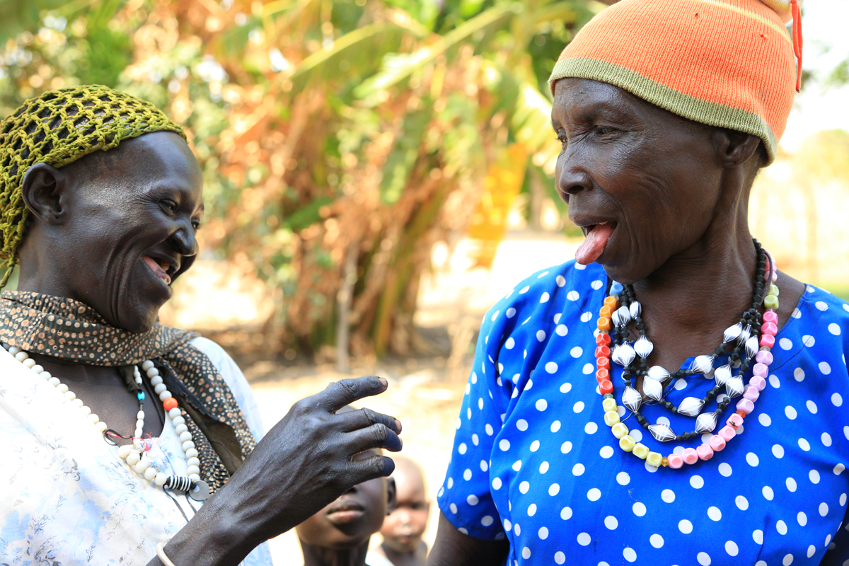 Frauen mit Lepra aus dem Südsudan