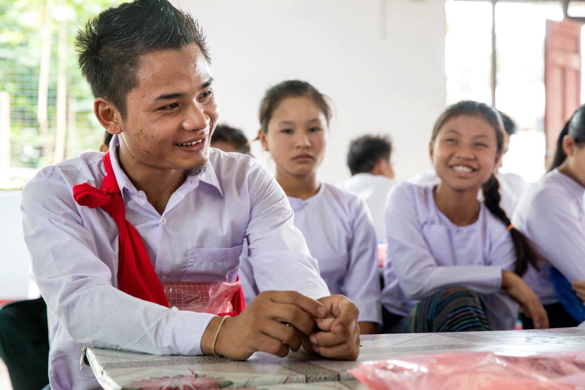 Unterricht für Gesundheitstrainerinnen und -trainer in Myanmar