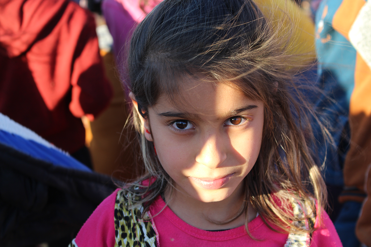 Mädchen aus einem Flüchtlingscamp im Irak