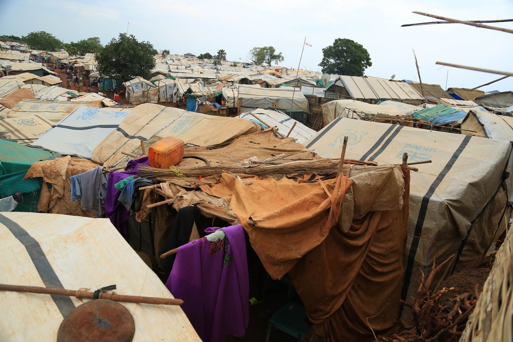 Überblick über das Flüchtlingscamp