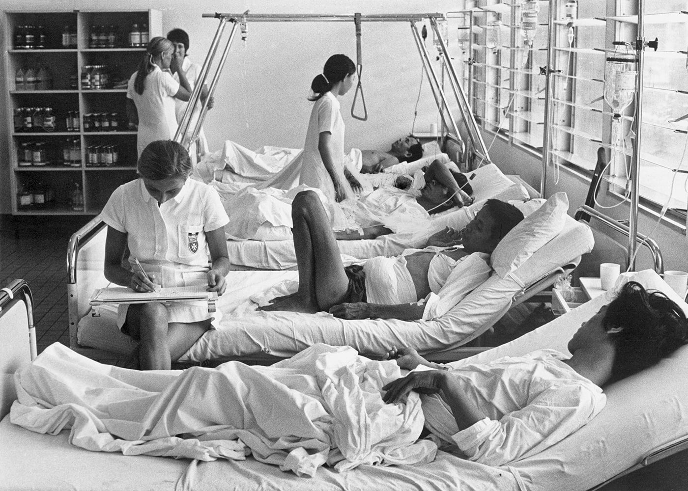 Das Krankenhaus in DaNang/Südvietnam 1972.