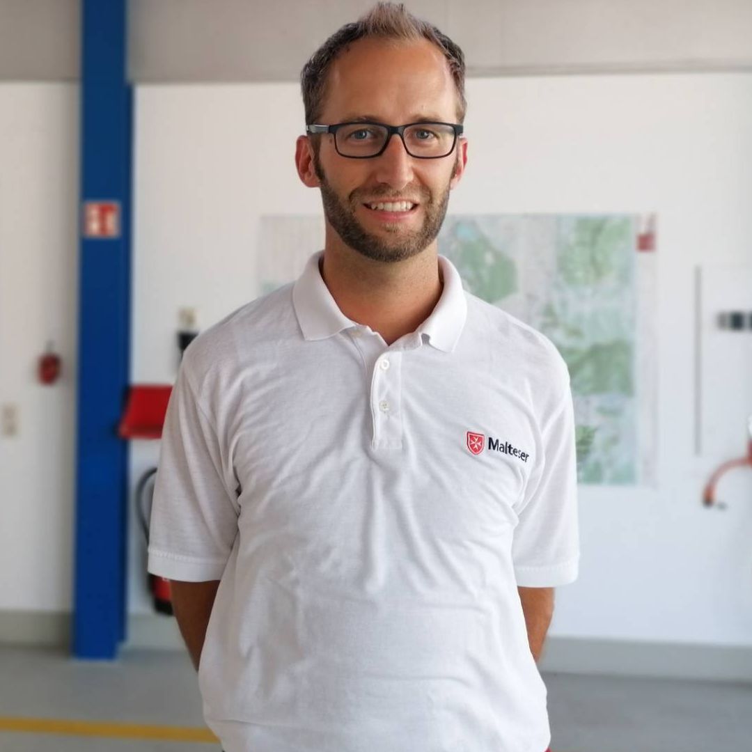 Porträt von Sebastian Gutmann, Ausbildungsleiter Rettungsdienst bei den Maltesern