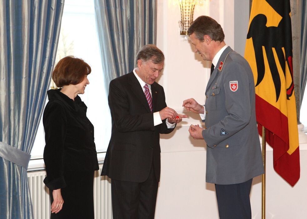 2008: Bundespräsident Horst Köhler erhält den Malteser Kreisel.