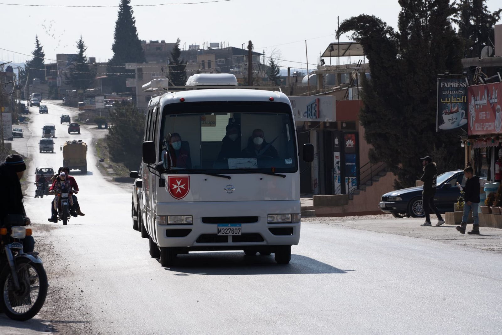 Die vier Klinikbusse der libanesischen Assoziation des Malteserordens machen in abgelegenen Orten Station.