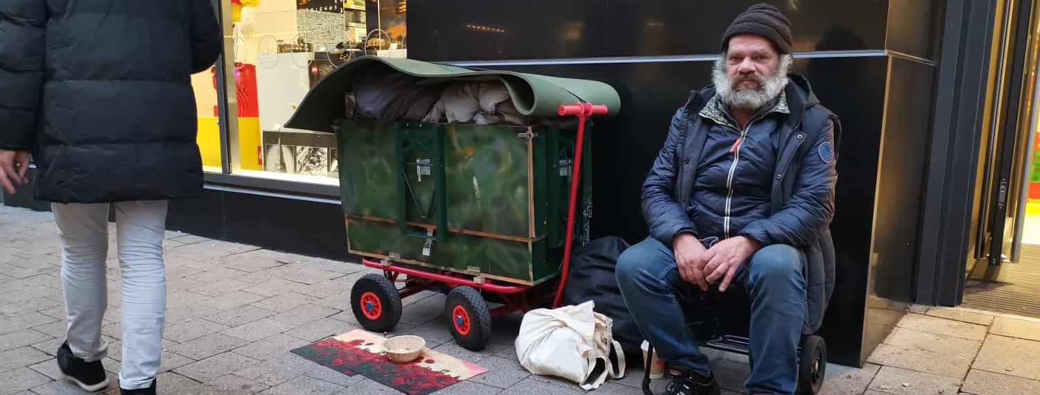 Obdachloser in Hamburg