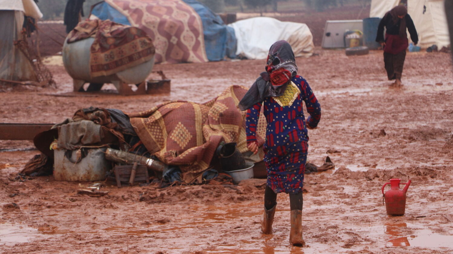 Mädchen in einem syrischen Flüchtlingslager