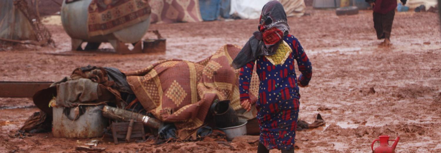 Mädchen in einem Syrischen Flüchtlingslager